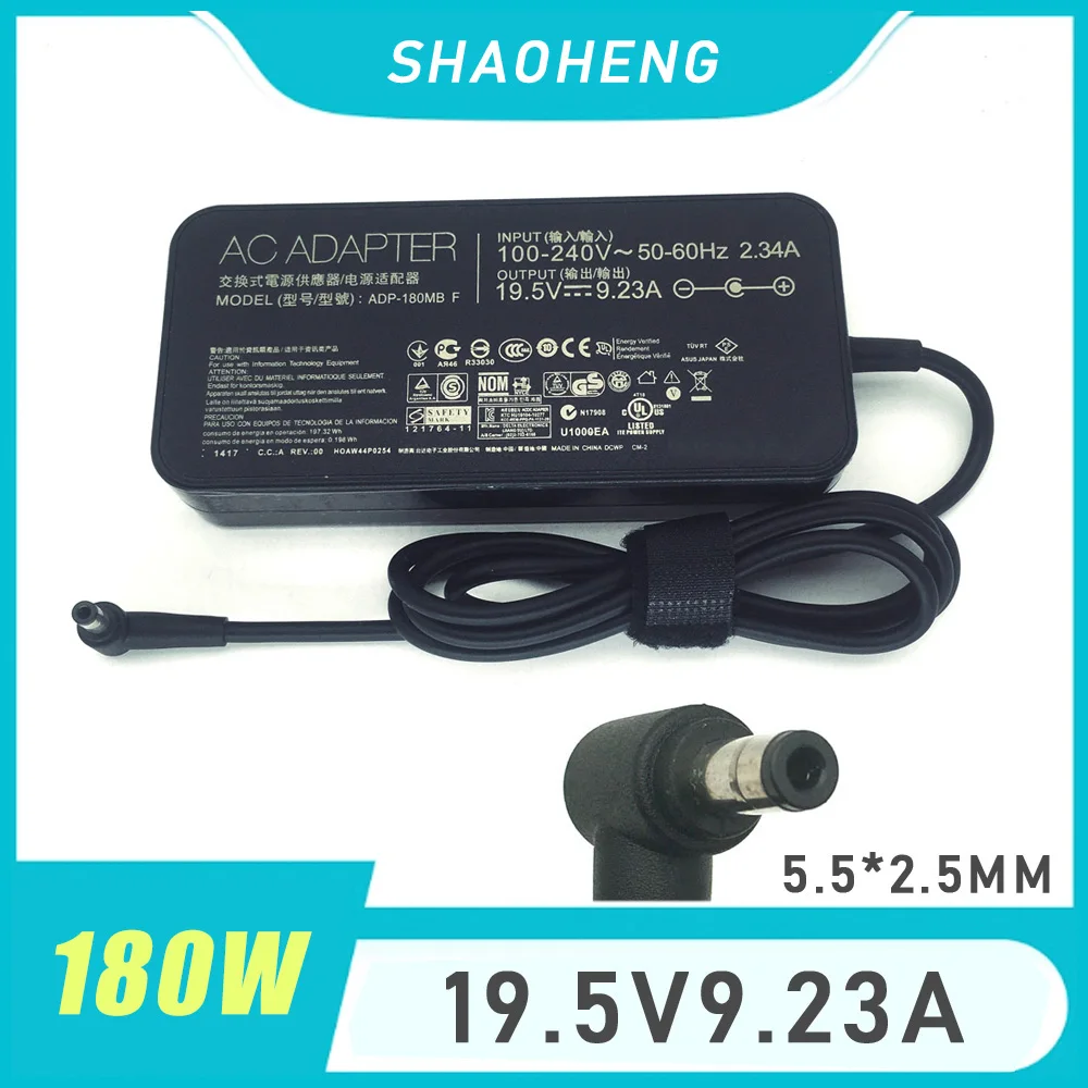 오리지널 180W 19.5V 9.23A 노트북 충전기 ADP-180MB F 아수스 ROG G750JM G751JM G750JS G75VW G75VX 전원 어댑터