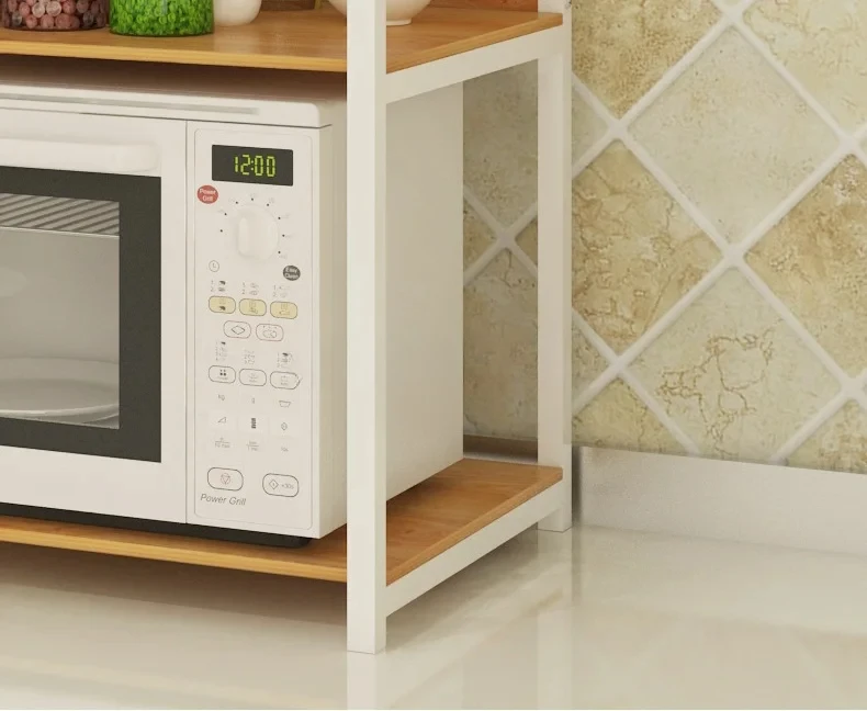 Mordern MDF Microwave Shelf Stand Small Kitchen Furntiure Appliances Storage Rack Holder Space Saver