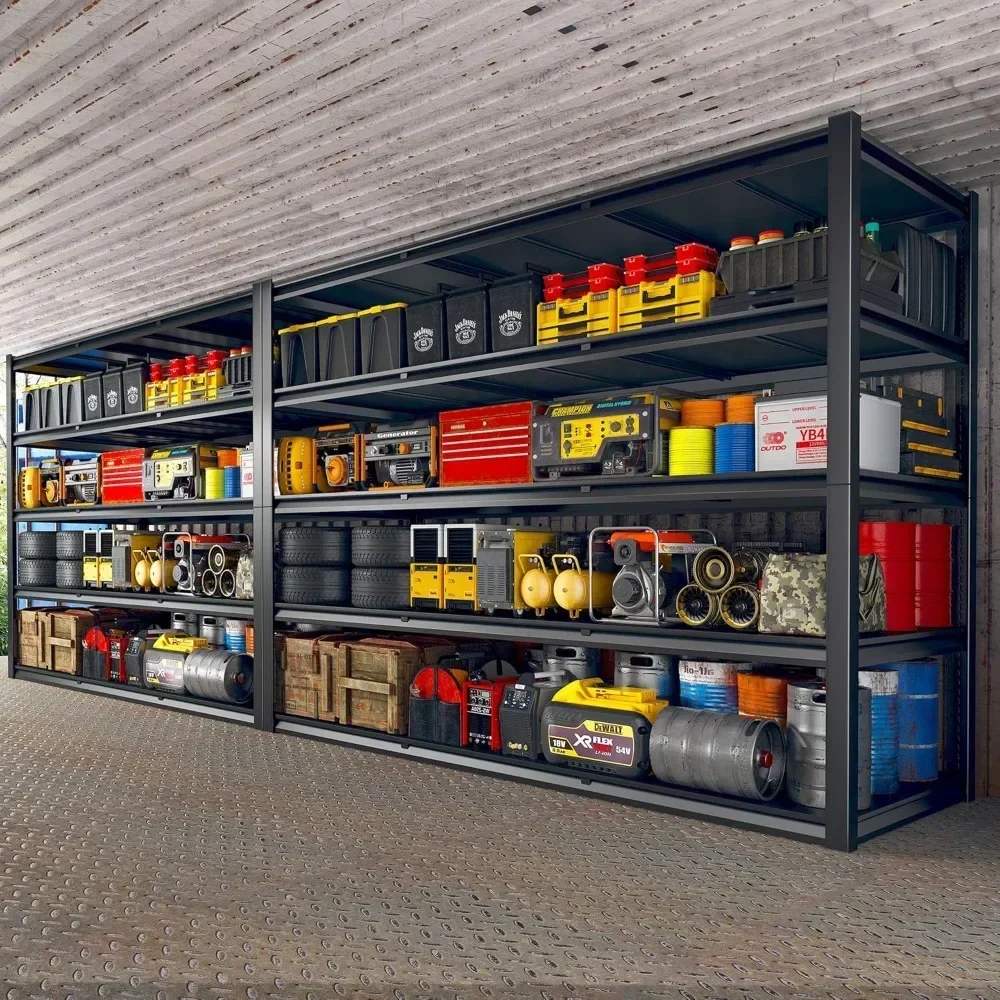60" W Garage Shelving 3000LBS Heavy Duty Storage Shelves Adjustable Tier Metal Shelves for Storage Rack Industrial She