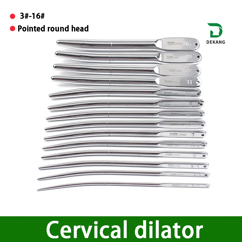 CervicalDilatorTipRoundHeadStainlessSteelDilatorBar316
