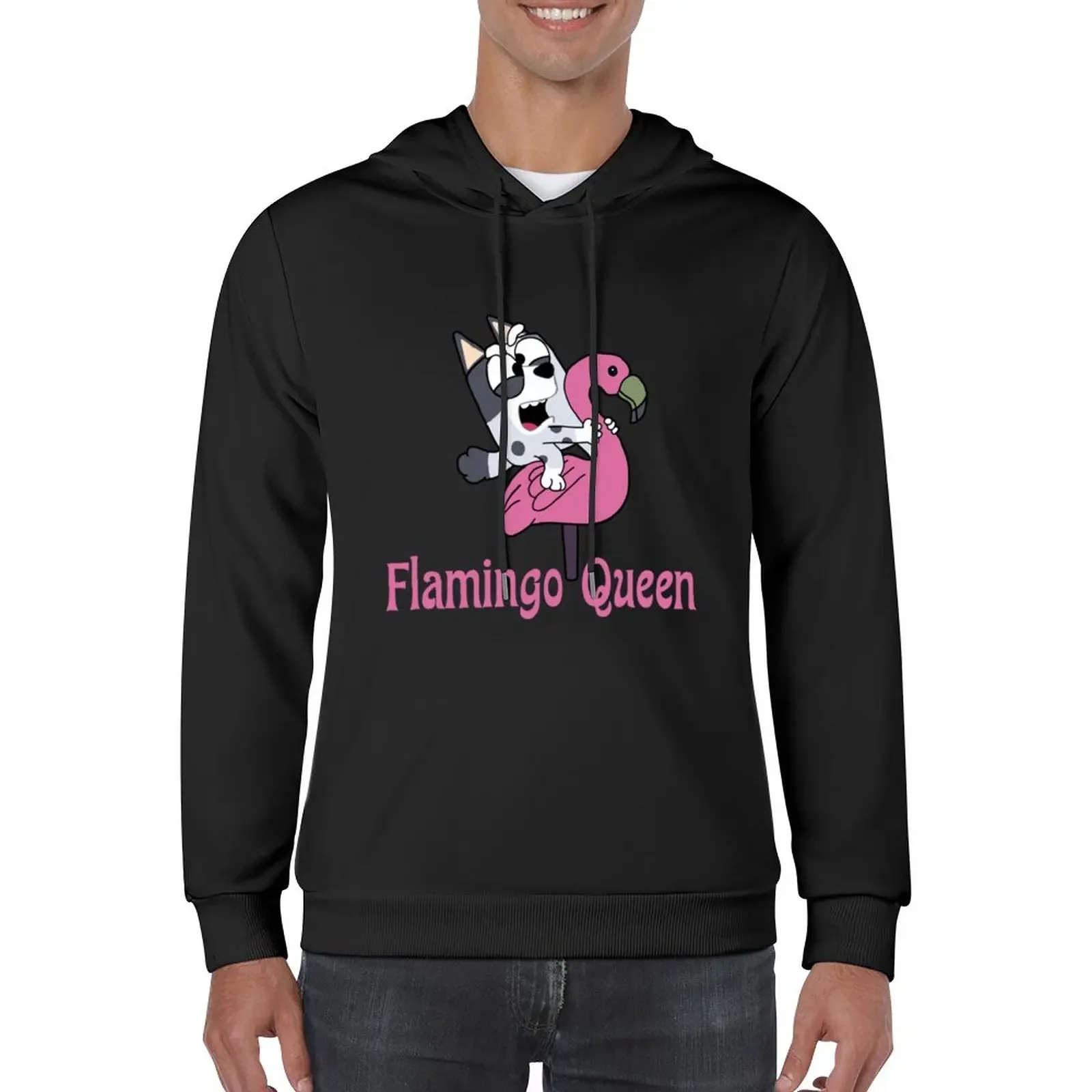 

New flamingo queen Pullover Hoodie men's coat mens designer clothes men's sweat-shirt set japanese style hoodie oversize