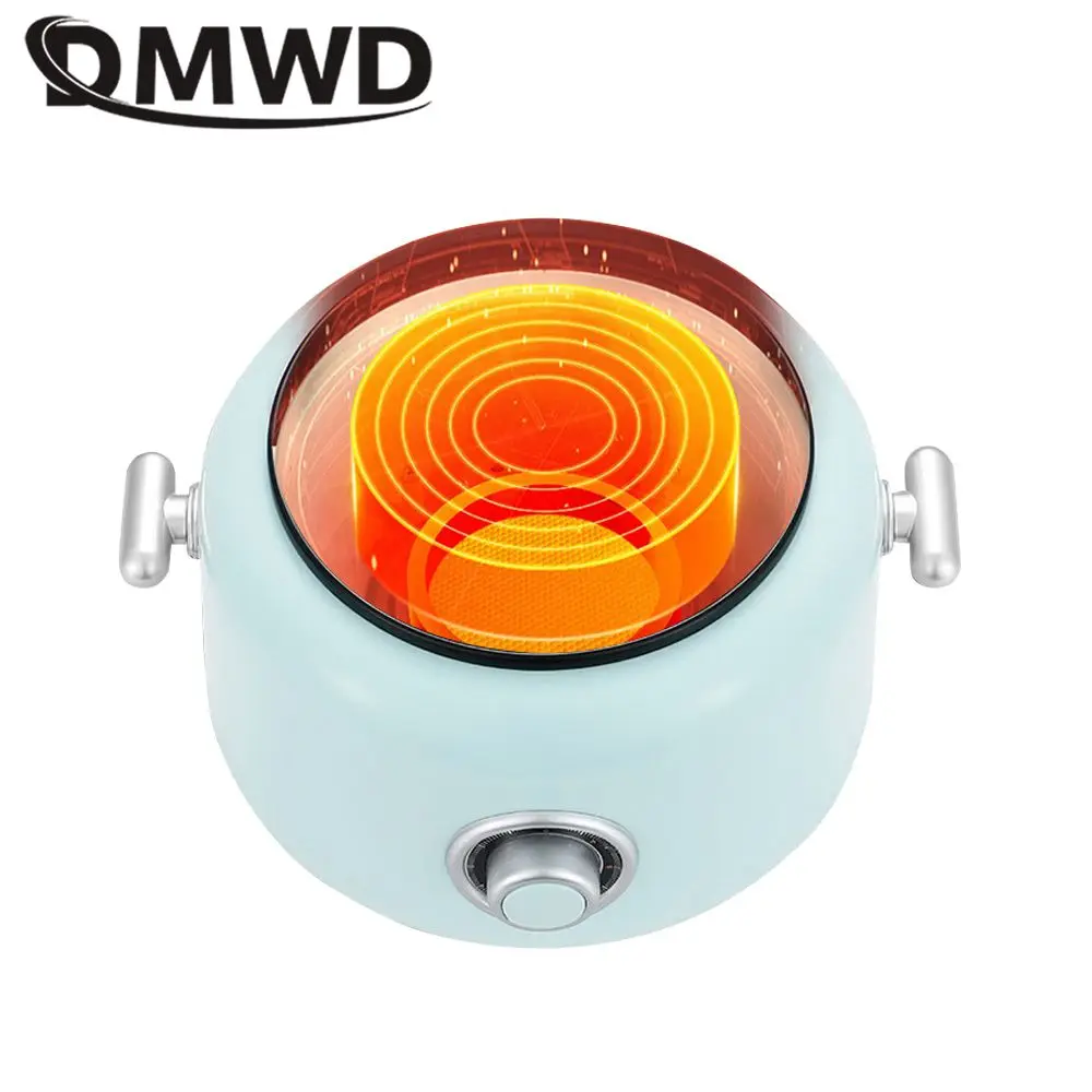 DMWD Electric Cooking Machine Multi-cooker Food Steamer Hotpot Porridge Soup Pot Boiler Breakfast Maker Mini Skillet Frying Pan 3