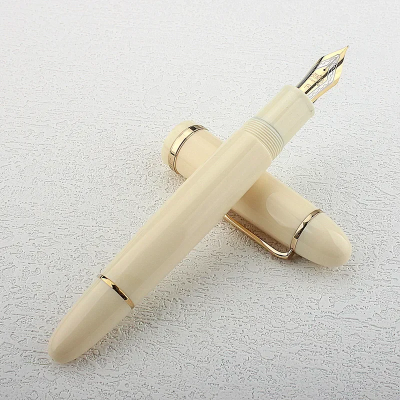 Jinhao X159 8 엑스트라 파인, 파인, 미디엄 펜촉, 블랙 아크릴 만년필, 빅 사이즈 필기 펜