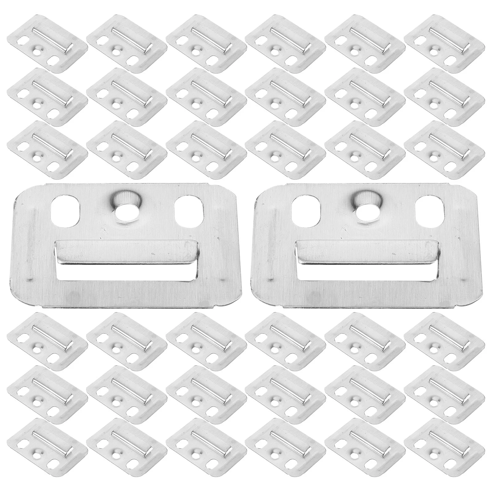 

Wall Buckle Interlocking Hanging Bracket Couch Clips Wall Panel Fixings Furniture Hanger Mounting Stainless Steel Silver Clip