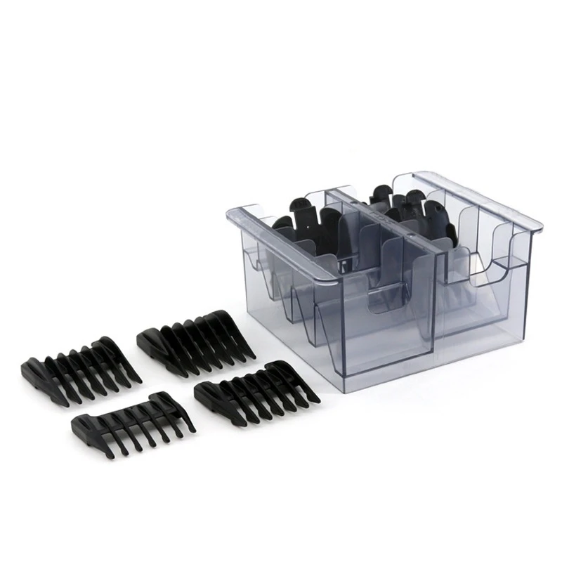 Grid Base Storage Box for 8Pcs Hair Clipper Trimmer Limit Comb Guide Comb Barber Tool for Wahl Guide Combs 2