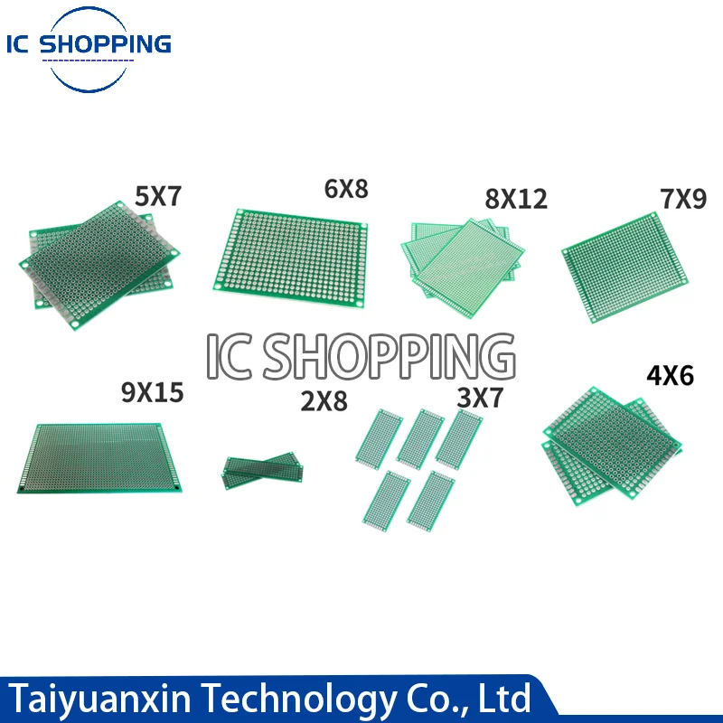 Pcb 7x9 Cm Mini Protoboard X 10 UNIDADES Para PCB Prototipo Circuito E