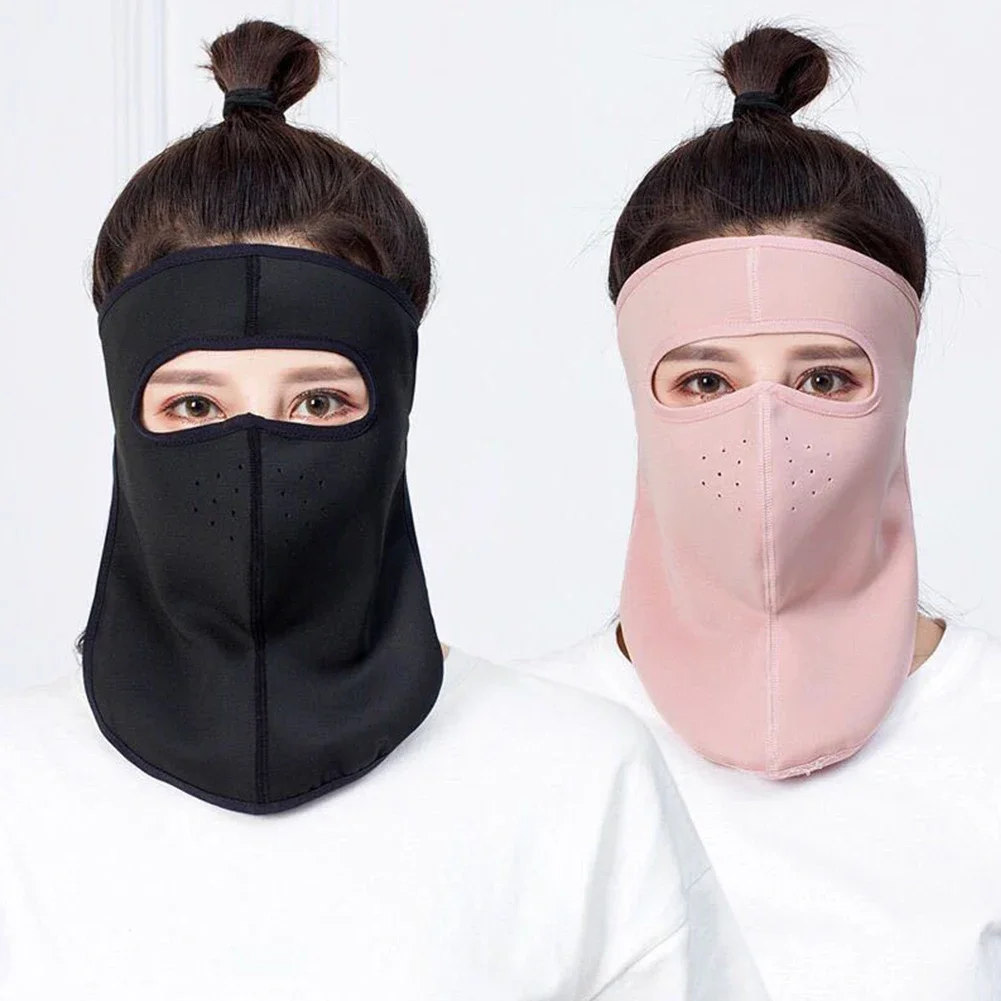Face Mask Women Multifunctional Scarf Neck Protection Warm Print Anti-dust Reusable Mouth Face Cover Full Face Ice Silk Sunscreen