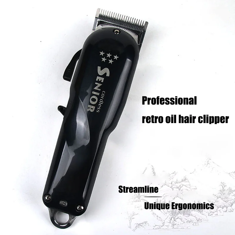 Professional Classic Oil Head Gradient Electric Hair Clipper 8504 Retro