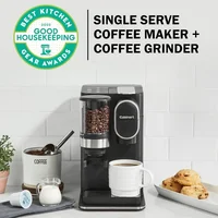 QWCuisinart Single Serve Coffee Maker   Coffee Grinder,48-Ounce Removable Reservoir,Black,DGB-2 2