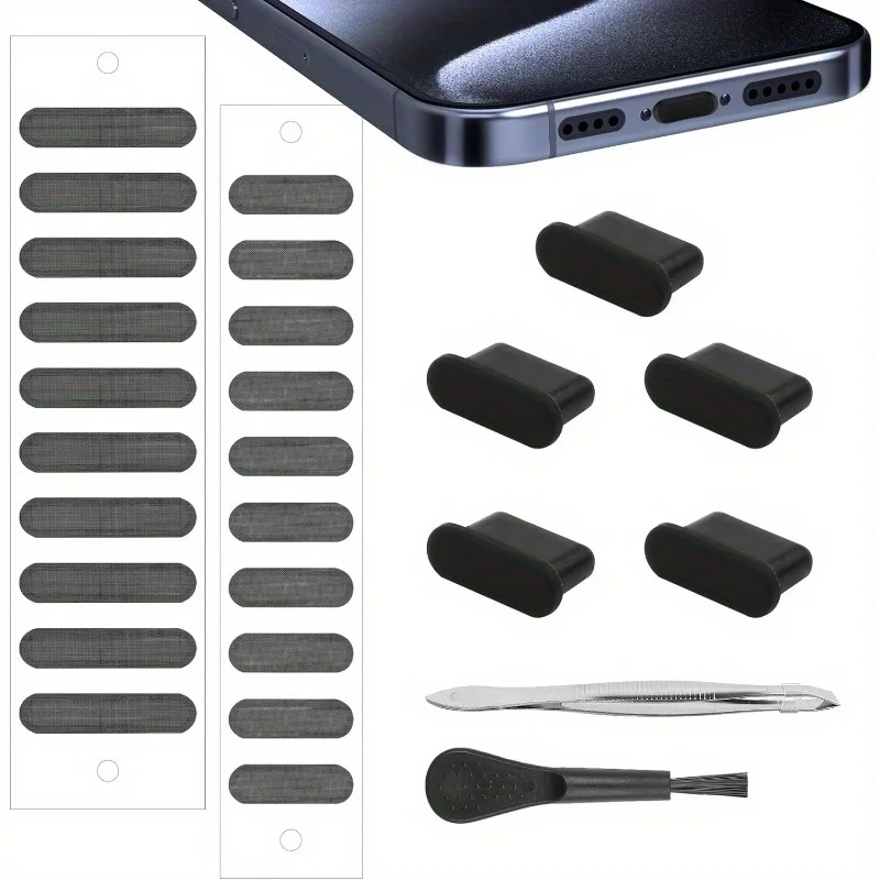 Silicone USB-C Dust Plugs - Anti-Dust, Moisture & Oxidation Protection Port Covers