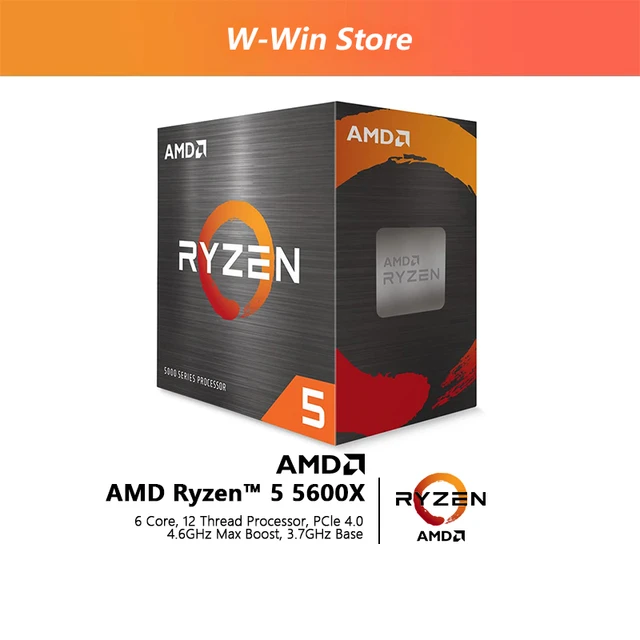 NEW AMD Ryzen 5 5600X R5 5600X 3.7 GHz 6-Core 12-Thread 65W CPU