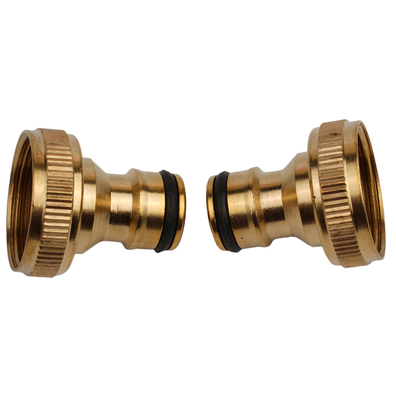 

2pcs Garden Faucet Hose Tap Connector Part Threaded Connector Water Adapter Connector For 3/4" To 1/2" Faucet Connect With Hose