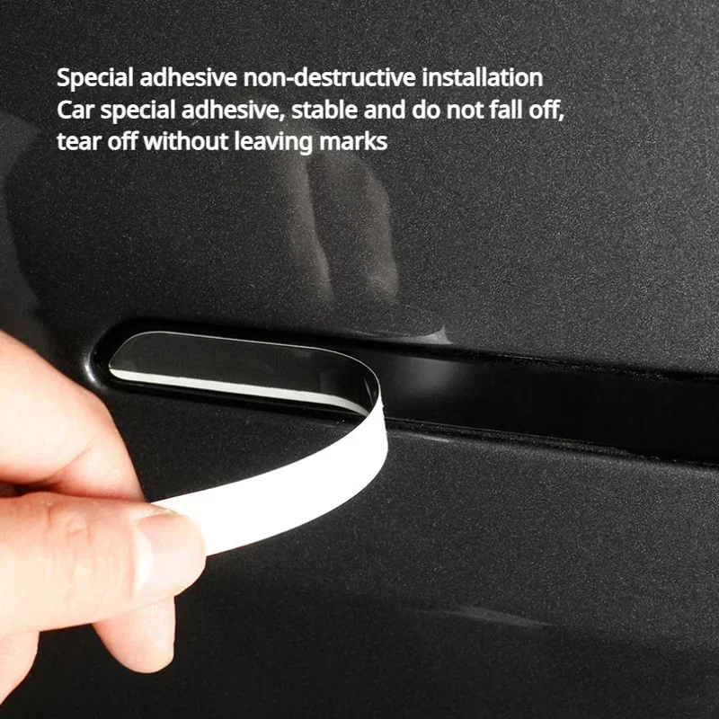 Car Luminous Door Handle Cover Protector Sticker For Tesla Model Y/Y Juniper 2025 Model 3/3 Highland