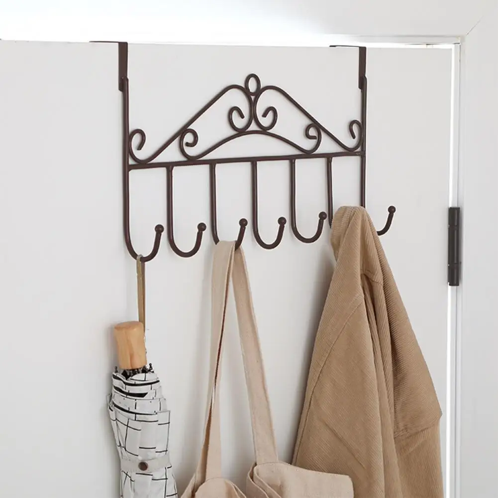 Practical Hanger Hook Lightweight Door Hook Sturdy No Punching Hanger Hook  Space-saving 5