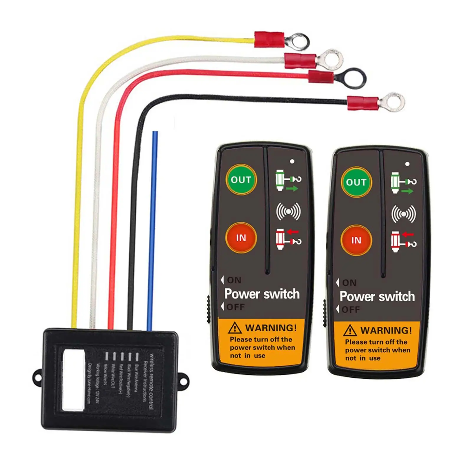 24V 12V Electric Smart Winch Waterproof Wireless for ATV Trailer Truck