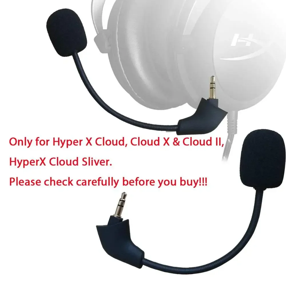 kwmobile Microphone de remplacement compatible avec Kingston HyperX  Cloud/Cloud X/Cloud 2 II/CloudX Core - Micro de rechange pour casque audio  casque
