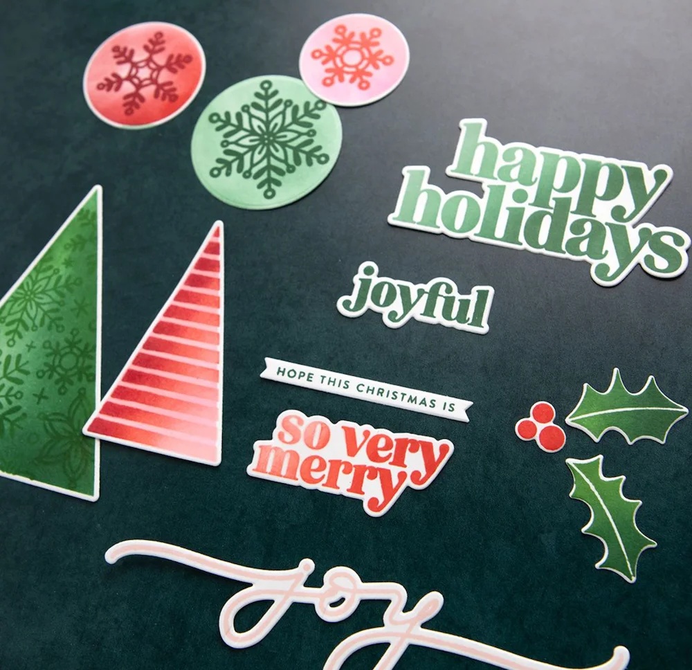 Christmas Snow Holiday Season Assortment New Clear Stamps Metal Cutting Dies Stencil For DIY Scrapbook Craft Greeting Card