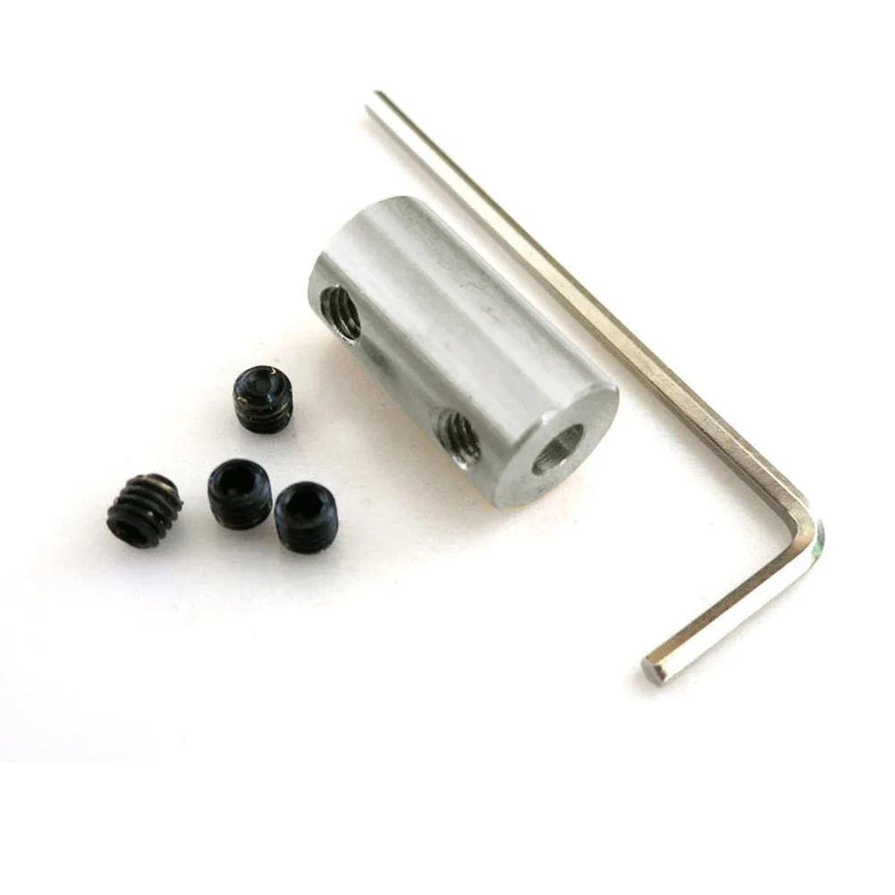 1Set 4mm/5mm/6mm/8mm/10mm 45# Steel Rigid Motor Shaft Coupling Coupler Transmission Connector Sleeve Adapter for RC Boat Car shaft coupler shaft connector rigid shaft coupler