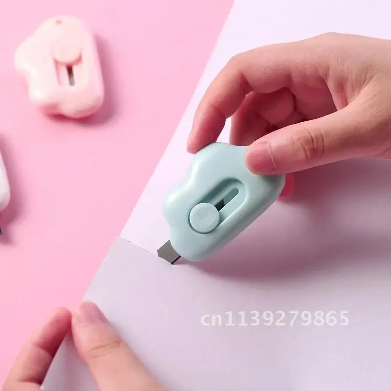 사랑스러운 휴대용 미니 유틸리티 나이프, 어린이 학생 문구, 학교 사무용품, 귀여운 바람 패키지, 봉투 상자 오프너