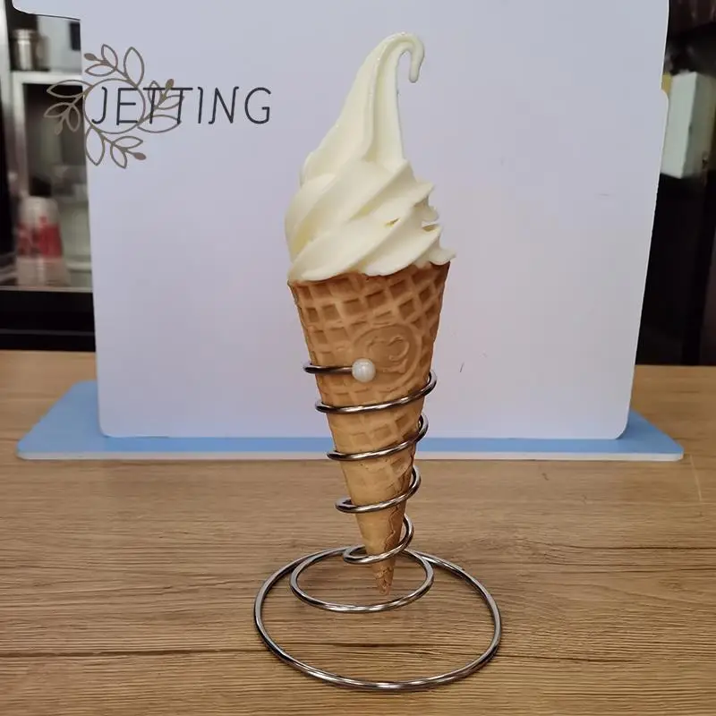 Ice Cream Cone Holder Display Stand Birthday Wedding With Base Popcorn Reusable Restaurant Sushi Hand Rolls Sweets Shop Party