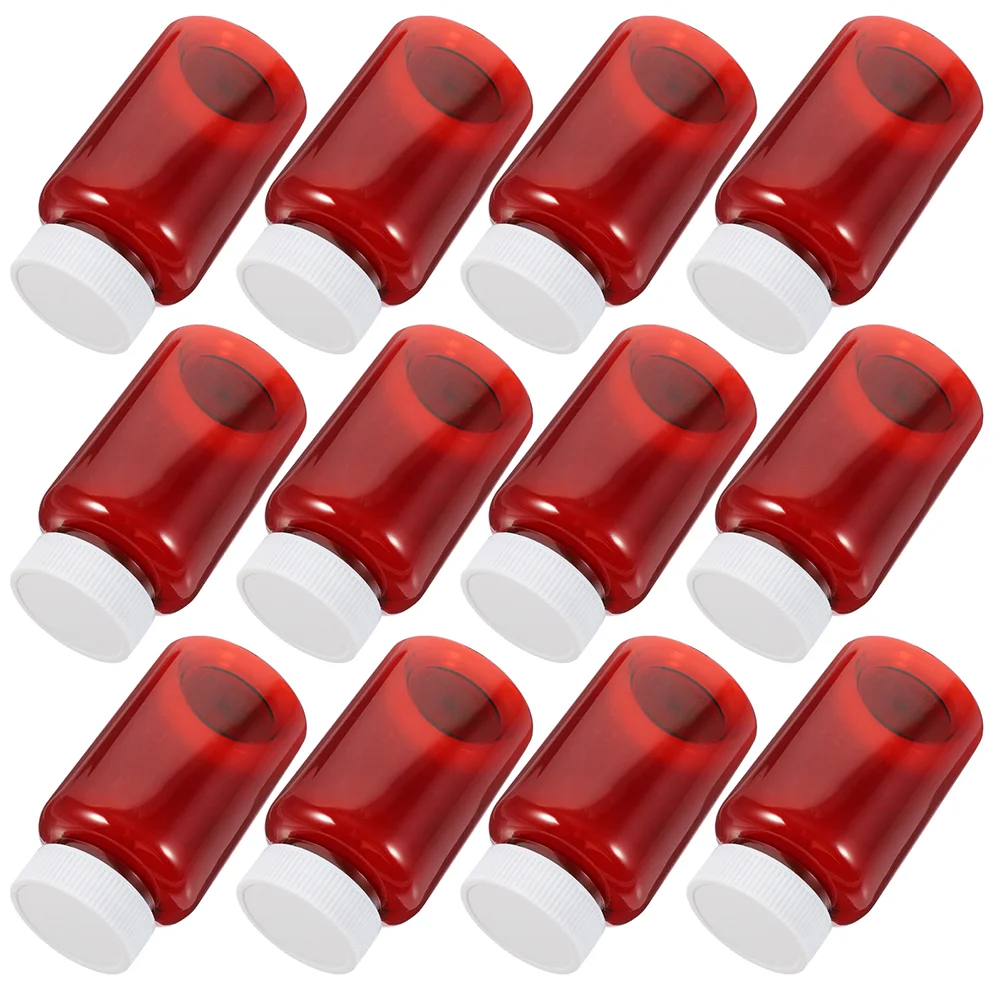 

16 Pcs Pill Storage Jar Medicine Container Plastic Bottles with Caps Empty Pills