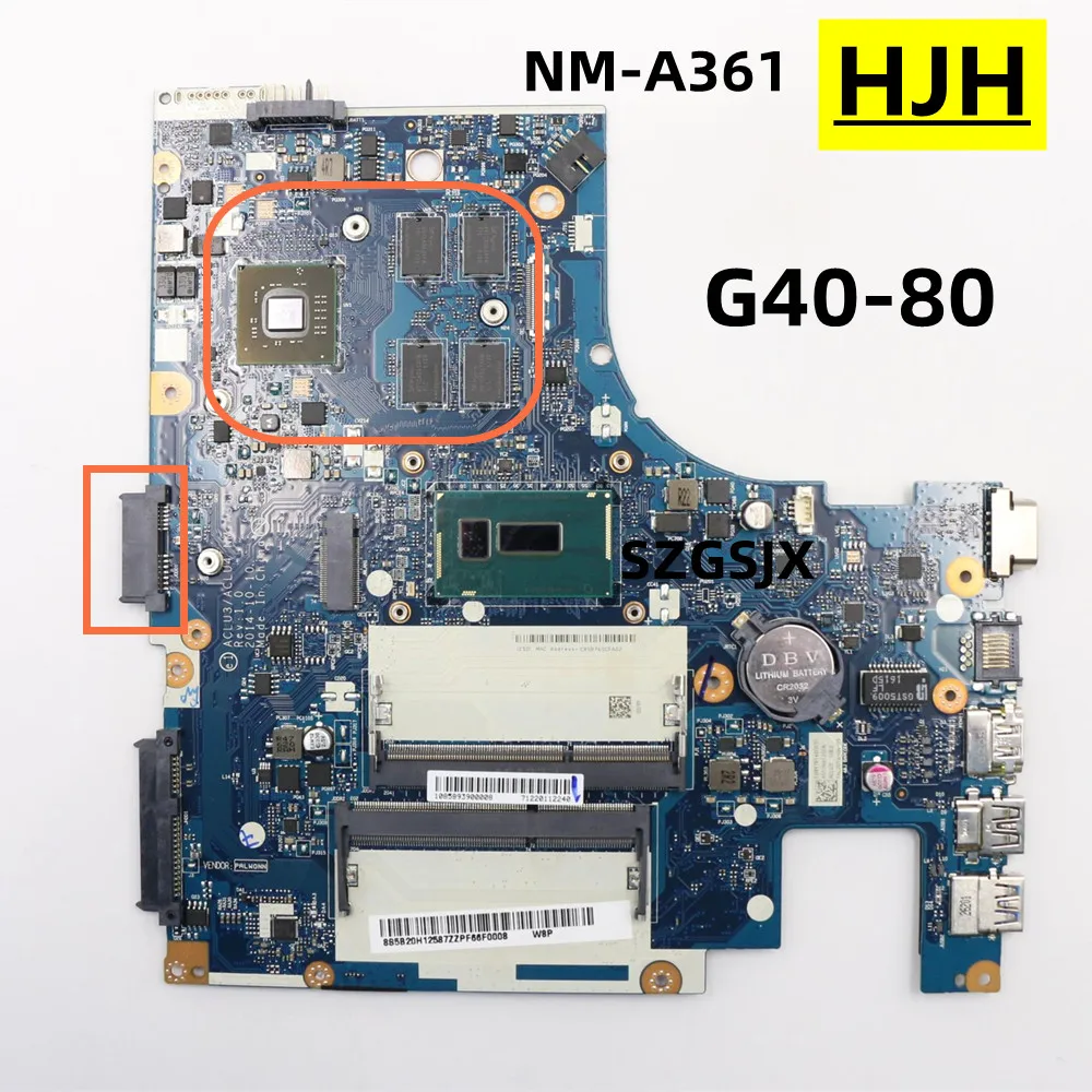 

For Lenovo G40-80 Laptop Motherboard NM-A361 CPU I5,I7 ,GPU M230 2G DDR3L Fully Tested 100% Working