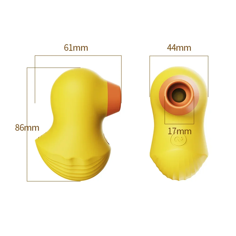 Little Yellow Duck Sucking Vibrator Nipple Clitoral Stimulation Female Masturbator Sex Machine For Women Adult Sex Creative Toy