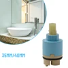 Fit For Most Sink Faucets Lever Tap Mixer Tap Cartridge Bathroom Kitchen 35/40mm Ceramic Disc Durable Parts Repair 4