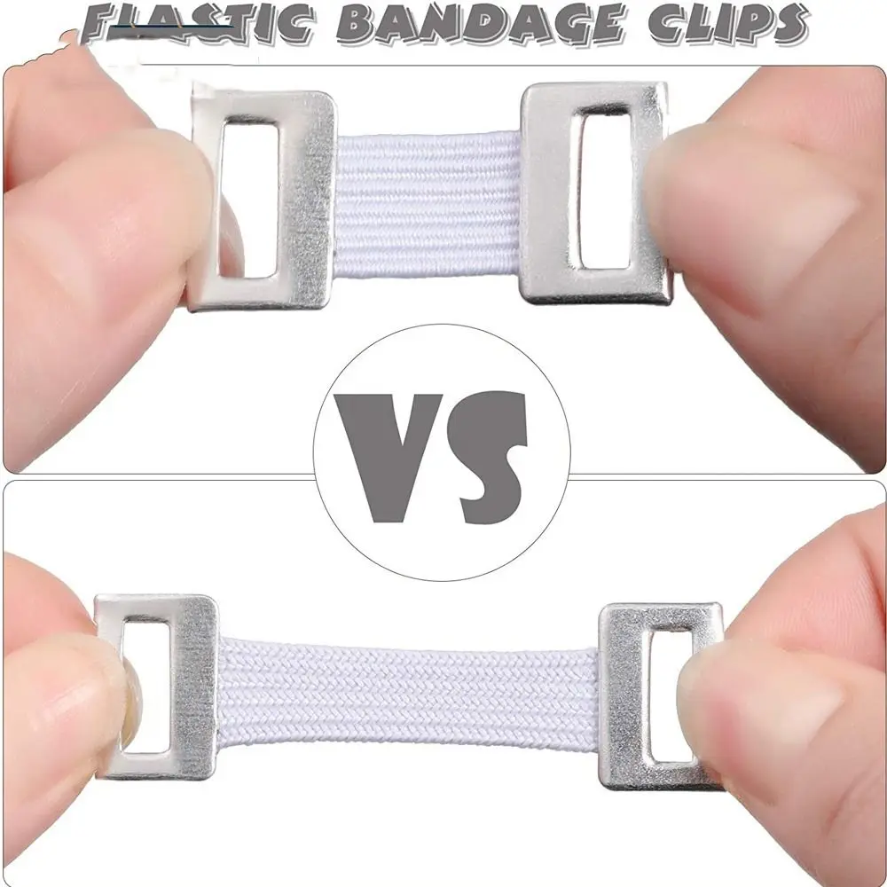 Bandage Clips 10Pcs Elastic Bandage Clips Aluminium Polyester Metal Aluminum Clip Bandage Replacement Clip Stable Support Accessories