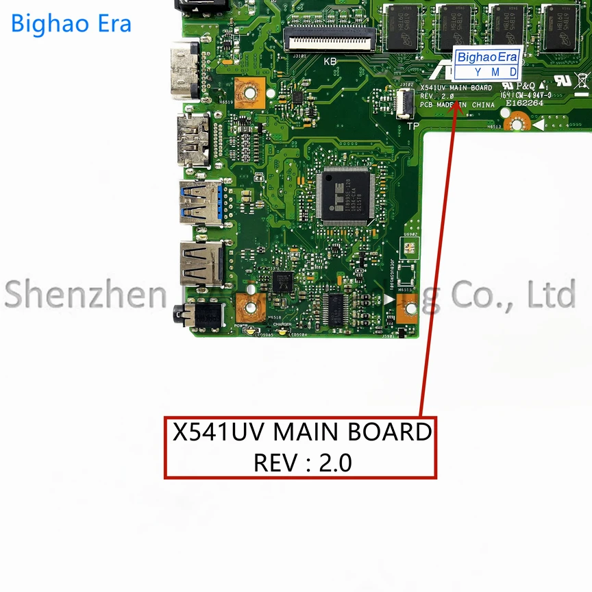para Asus X541uj X541uv X541u F541u A541u Laptop Motherboard com I36100u I5-6198du I7-6500u Cpu Uma 4gb-ram X541uv Placa Principal - Imagem 3