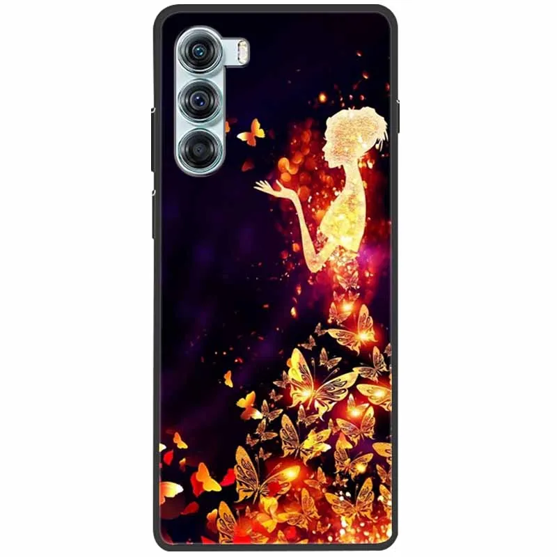 Sleek Black Silicone Protective Case with Soft Cover and Cute Design