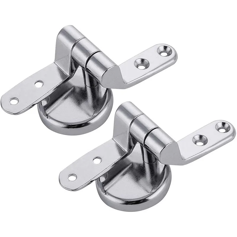Zinc Alloy Toilet Seat Hinge Flush Toilet Cover Mounting Connector Lid Hinge Mounting Fittings Replacement Parts