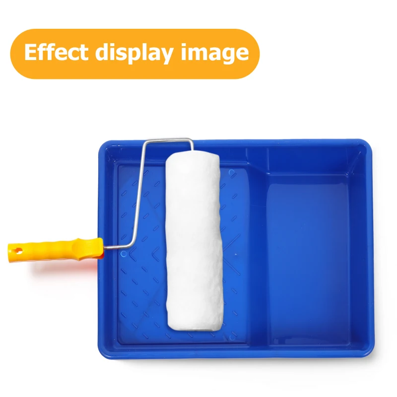 Description Picture 6 of item9Inch Paint Tray Plastic Holder Liner Plastic Paint Holder Wall Paint Roller Coating Palette Metal Wall Painting Supplies Roller