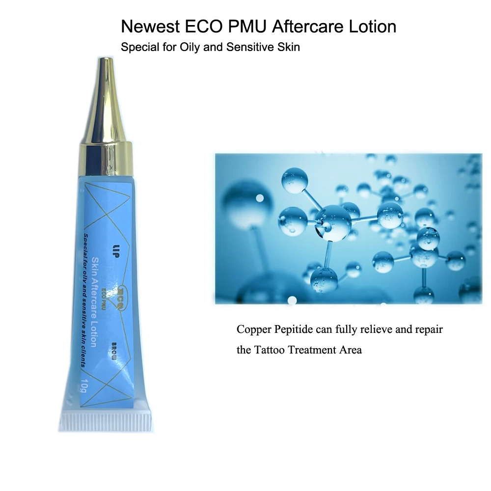 ECO PMU Brow& Lip Aftercare Healing Lotion for Permanent Makeup and Microblading 10ml 5pcs/lot