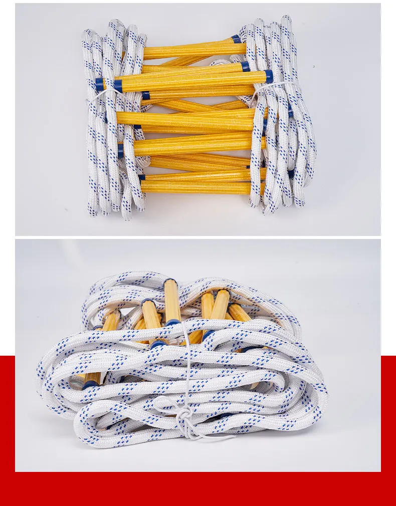 20m Resin Safety Rope Ladder Solid Training RopeEngineering Safety Rope Climbing Operation Soft Ladder