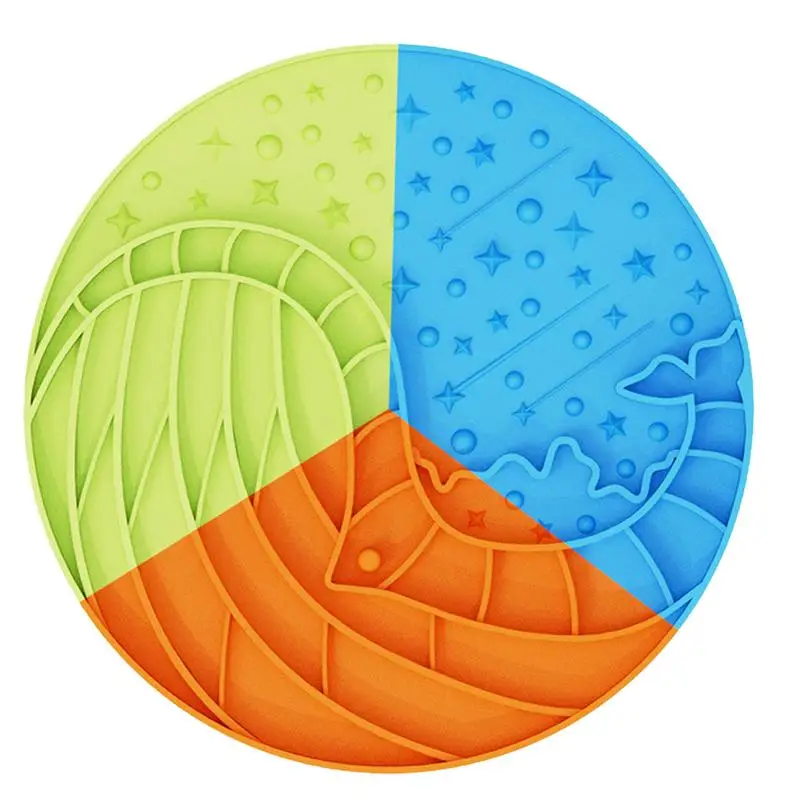 

Силиконовый коврик для собак и кошек, медленная кормушка для питомцев, 3 цвета