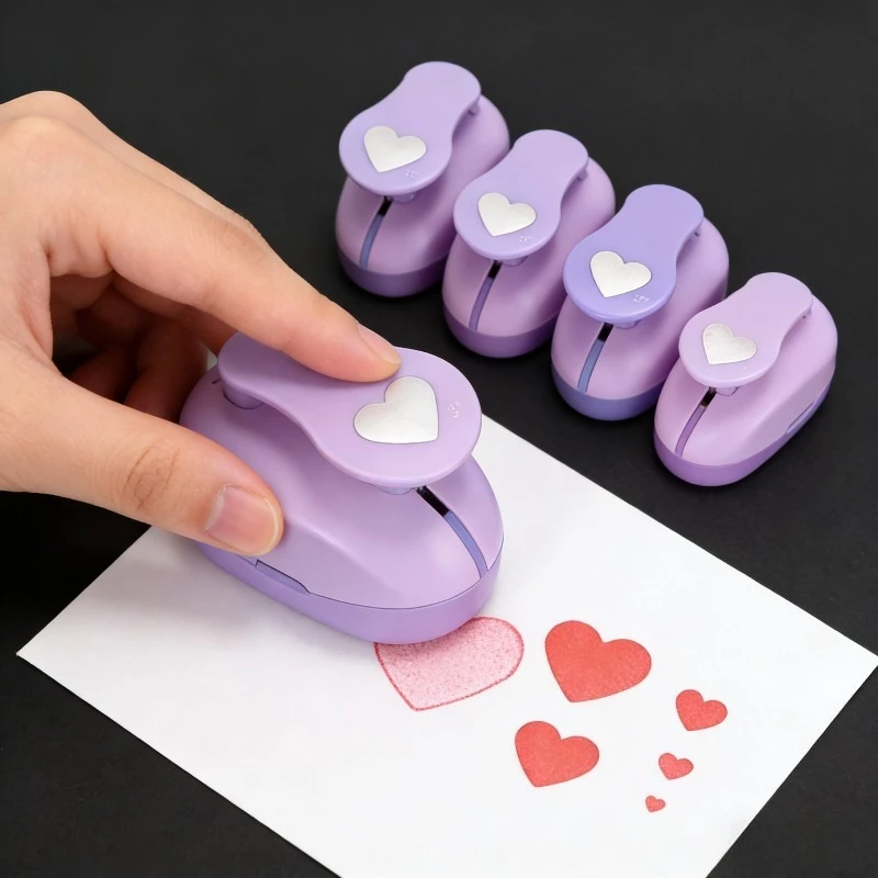 미니 하트 모양 종이 펀치, DIY 공예, 스크랩북킹, 카드 만들기, 어린이 수제 미술 용품용 작은 구멍 펀치