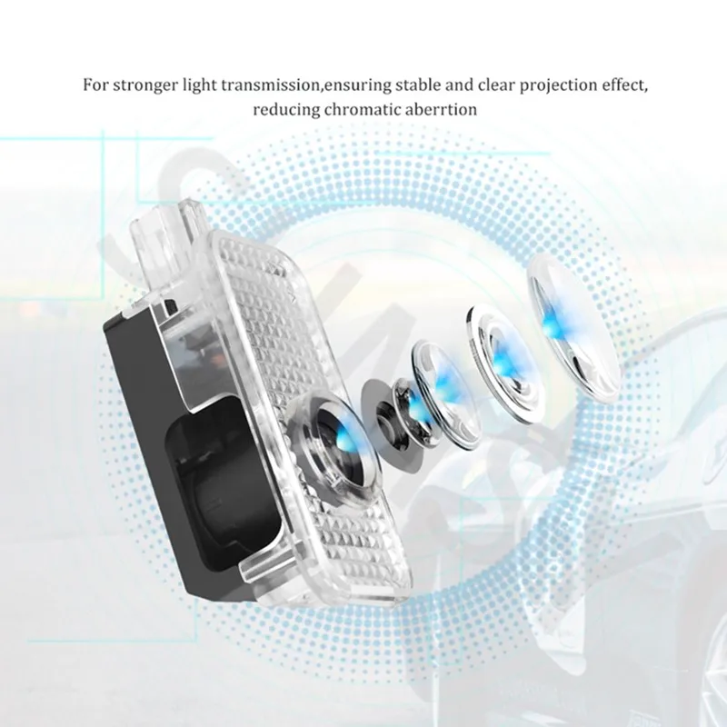 Car Door LED Welcome Light 3D Projector Lamp For Audi A3 8V 8P A6L A5 A7 Q3 Q5 Q7 A4 B5 B6 B7 B8 A1 RS TT S3 S6 Sline Quattro 2X led car lights,car door projector lamps