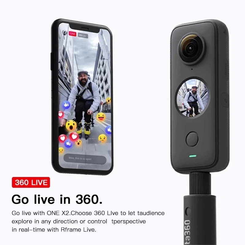 Insta360 One X2 Sport Panoramic Action Camera Insta 360 One Insta360 One X2 Sport Panoramic Action Camera Insta 360 One