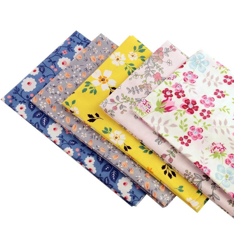 7 Pcs/Set 25x25cm Sewing Cloth Telas Patchwork Quilt Fabrics Handmade  Cotton Tissues Fabric For Needlework for DIY Sewing