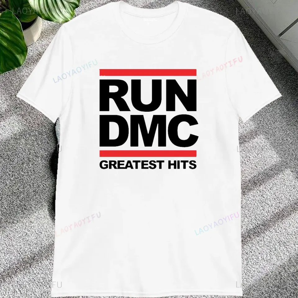 Vintage Run Dmc Hip Hop Rock Muisc Printed Graphic Male