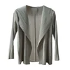 ALSEY Miyake Pleated Solid Color Cardigan Tops Women's T-shirt Summer New Loose Shirts and Blouses Aesthetic Clothing Loose 5