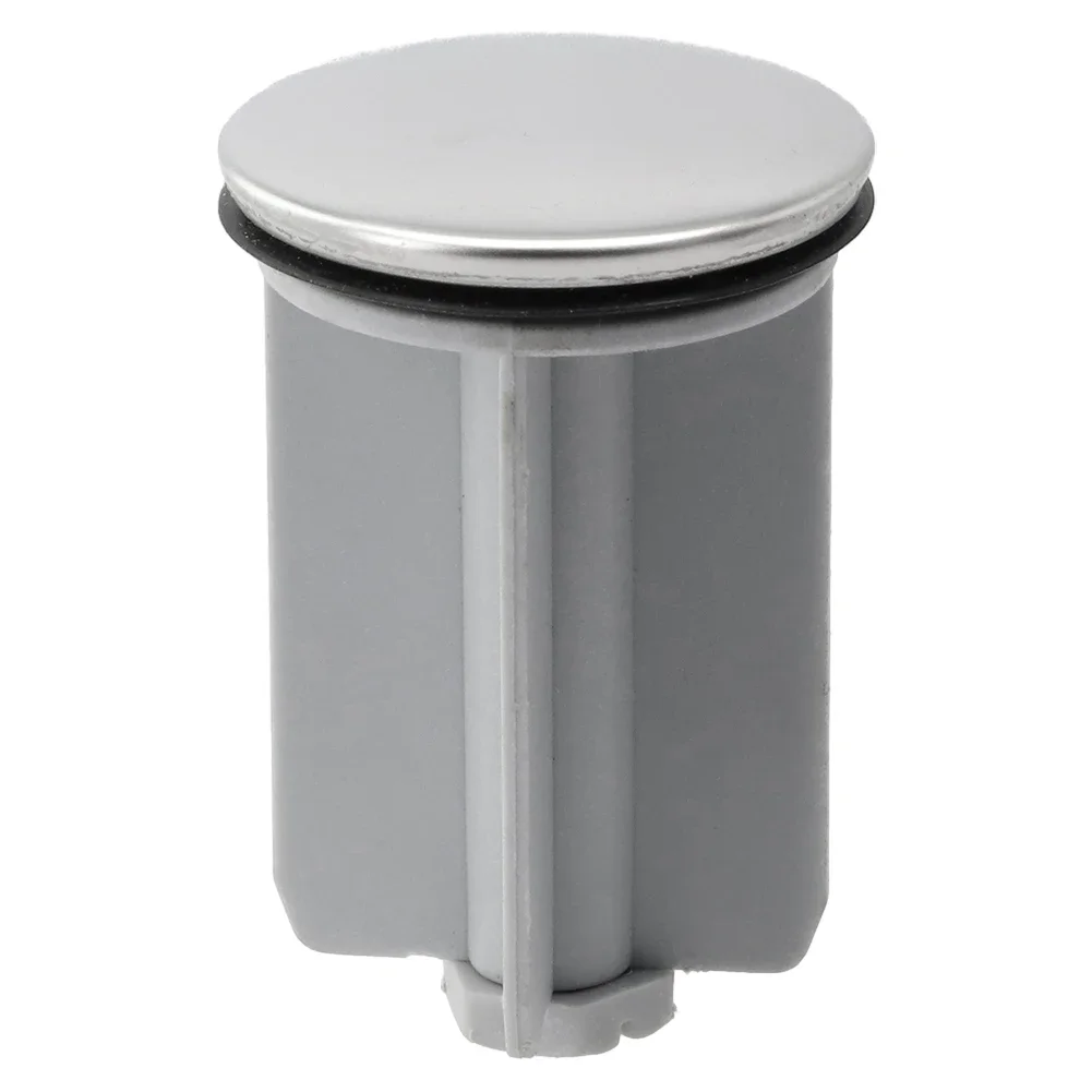 Tappo Universale Per Lavello Pop-up 40 Mm - Regolabile In Altezza, Ottone Cromato E Gomma, Per Bagno E Cucina