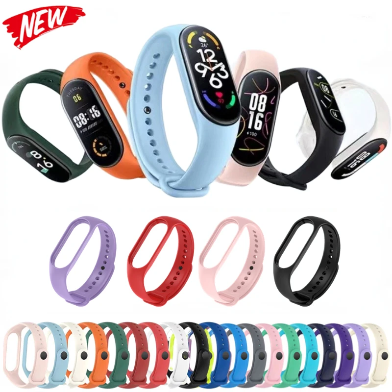 

Silicone Strap For Xiaomi Mi Band 7 6 5 4 3 Wristband Mi Band 7 6 5 Bracelet Replacement Sport Watchband For Miband 7 6 3 Belt