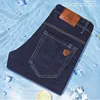 2024 Fashion Men Stretch Loose Straight Jeans Casual Elastic Slim Fit Denim Pants Male Brand Business Trousers Large size 38 40 4