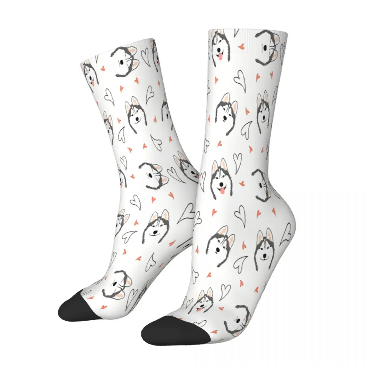 Siberian Husky Dog Socks Male Mens Women Autumn Stockings Printed