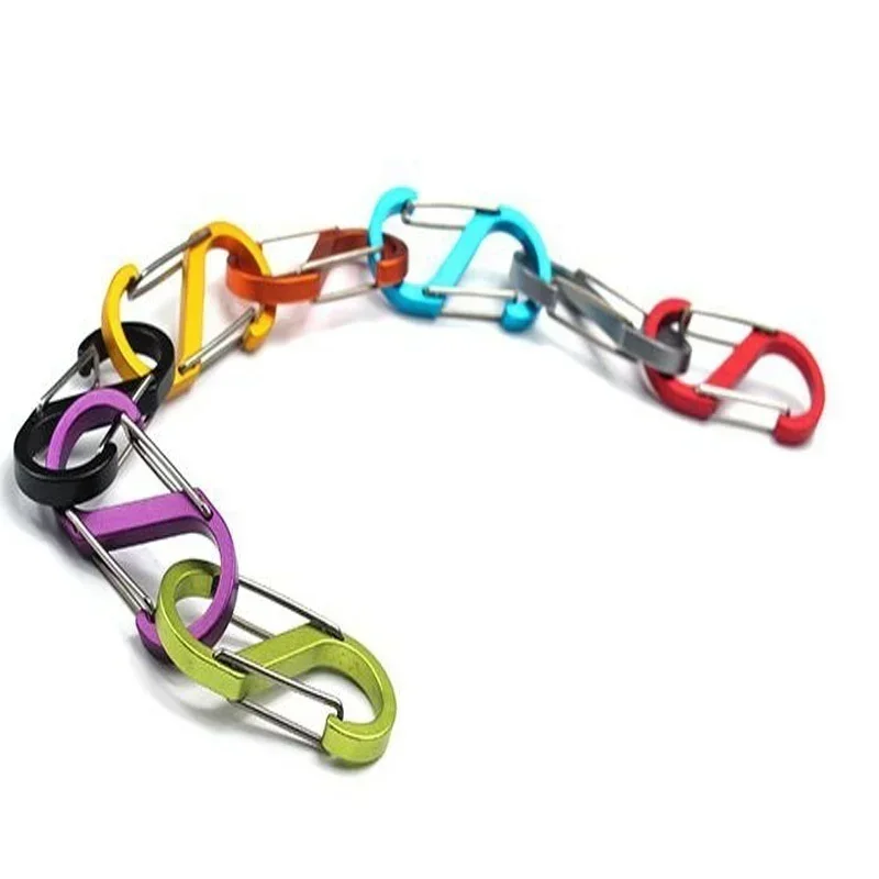 Climbing Buckle Belt Buckle Accessories 10pcs S-shaped Wire Buckle