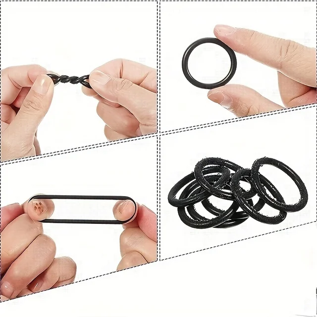 Rubber O Ring Set Gaskets Seal Nitrile Rubber Bands High Pressure O-Rings Repair Kit Sealing Elastic Band O Rubber Rings 4