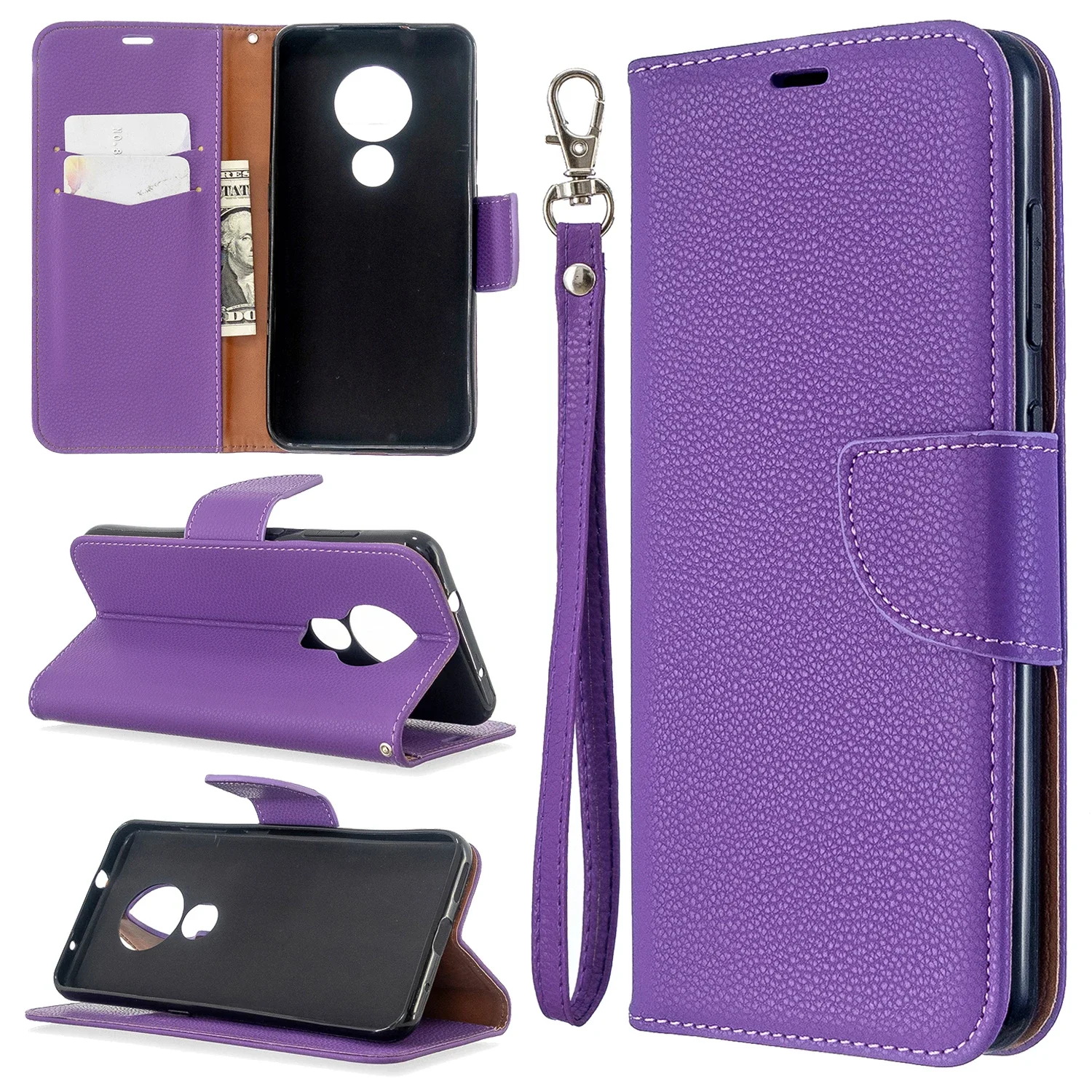 Elegant Executive Leather Wallet Flip Case - Premium Quality Cover