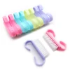 30PCS Multicolor Nail Art Brushes With Angle Handle Grip Plastic Nail Cleaning Brushes Kit For Manicure Pedicure Scrubbing Tools 5
